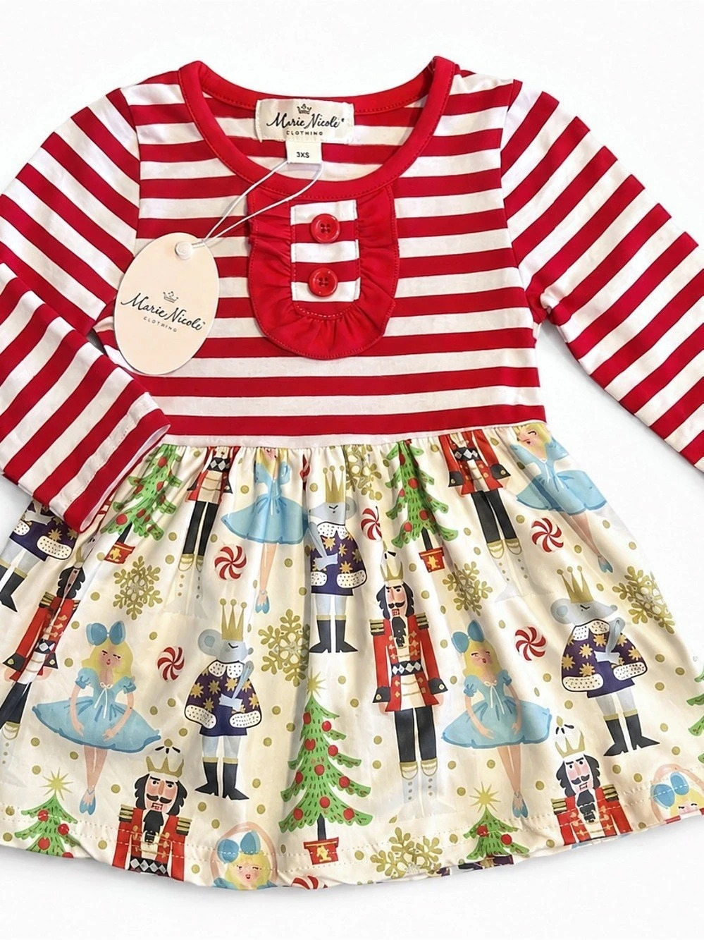 NWT Marie Nicole 3XS 6-12M Nutcracker Christmas Holiday Dress